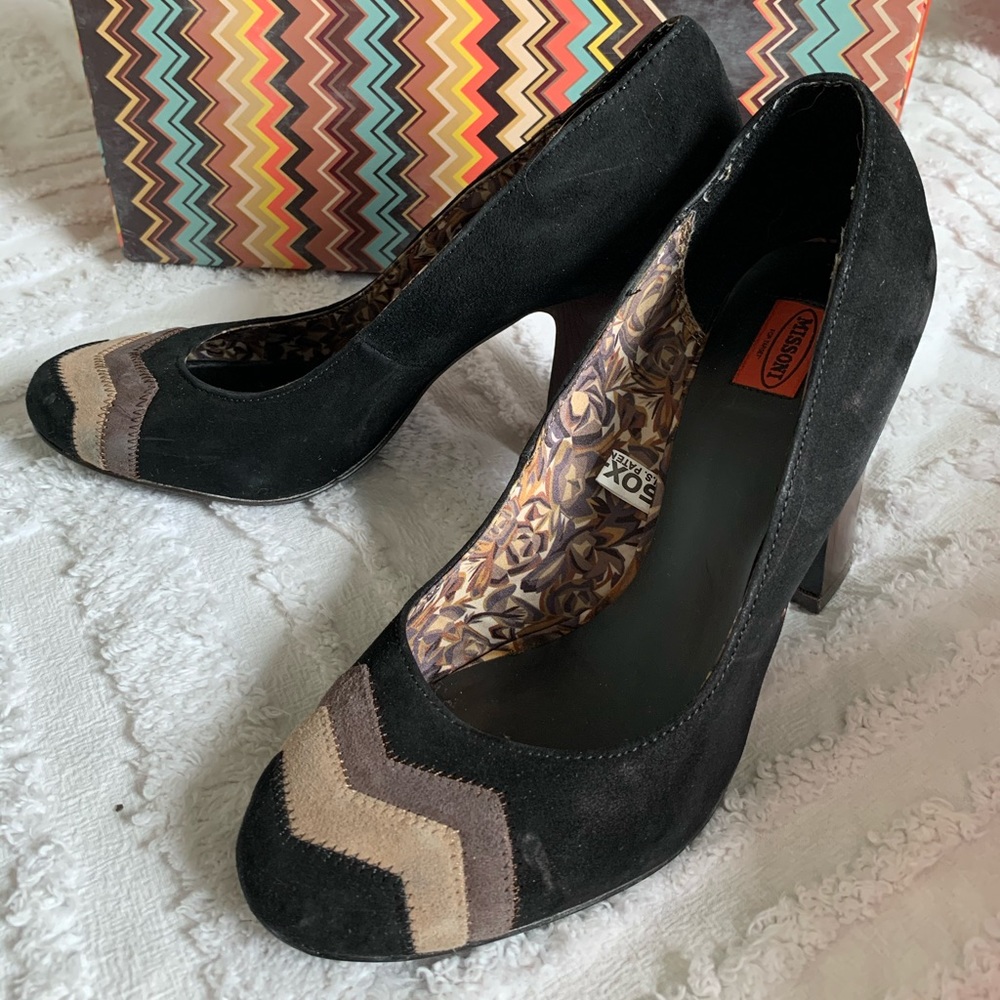 Missoni for Target suede pumps